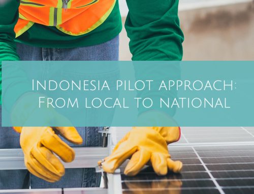 Indonesia pilot approach: From local to national